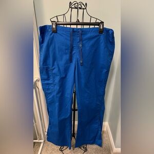 Wonderwink WonderFlex Wink Royal Blue Women’s scrub pants XLP Extra Large Petite
